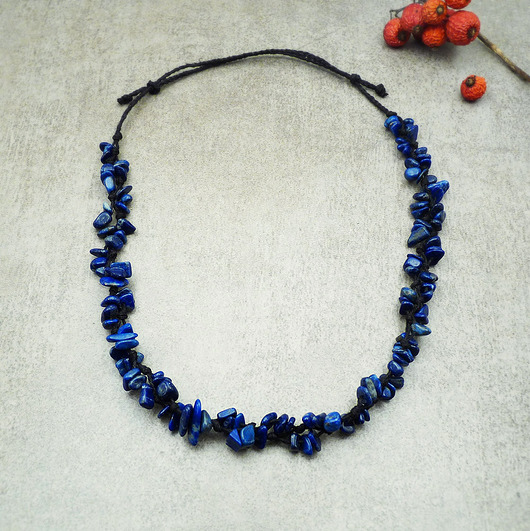 naszyjniki - inne Lapis lazuli naszyjnik