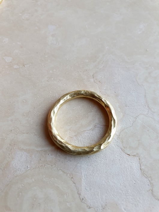 pierścionki - różne Pierścionek ZEN nr.2, mosiądz młotkowany