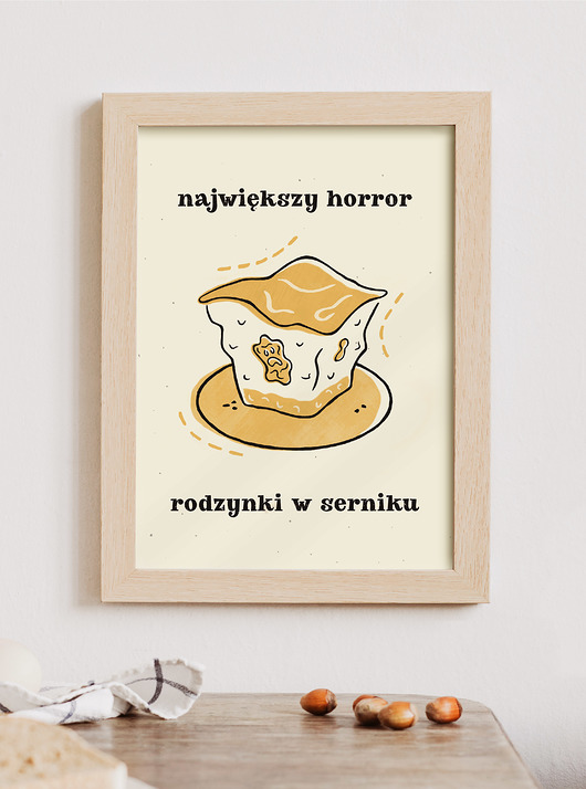 plakaty Plakat rodzynki w serniku