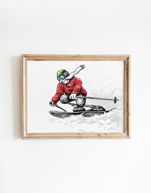 plakaty Plakat Kurka narciarka