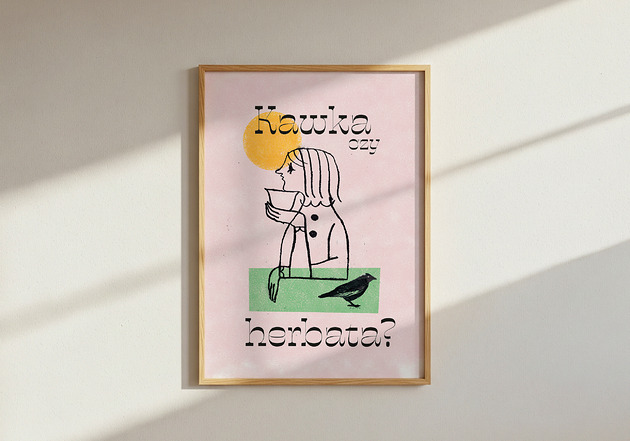 plakaty Plakat "Kawka czt herbata"