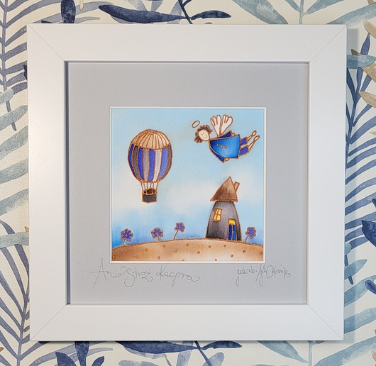 obrazy i plakaty do pokoju dziecięcego Anioł stróż