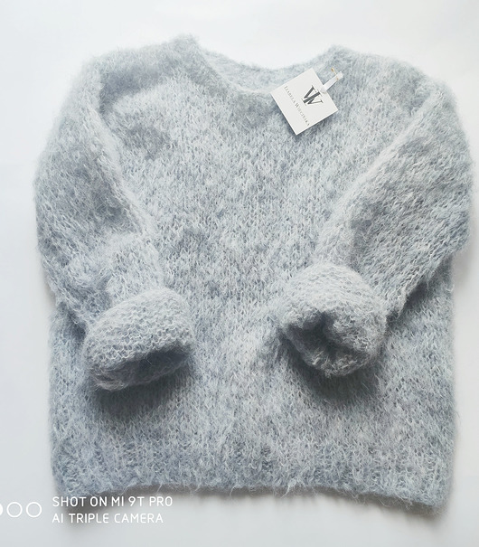 swetry damskie  Sweter handmade z alpaki a'la moher
