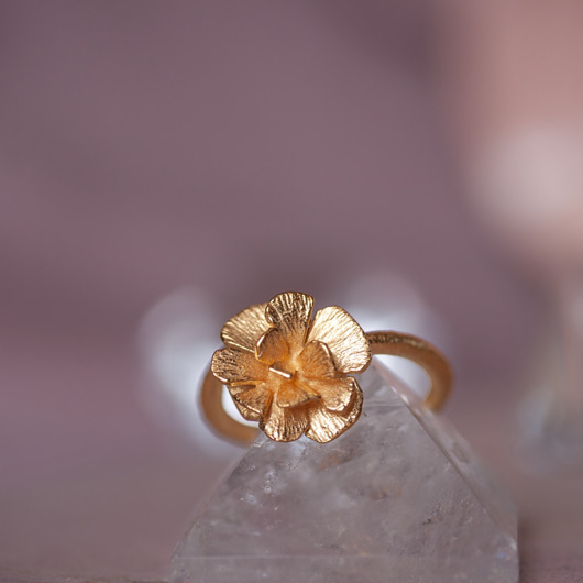 pierścionki złote Złoty pierścień regulowany - Róża