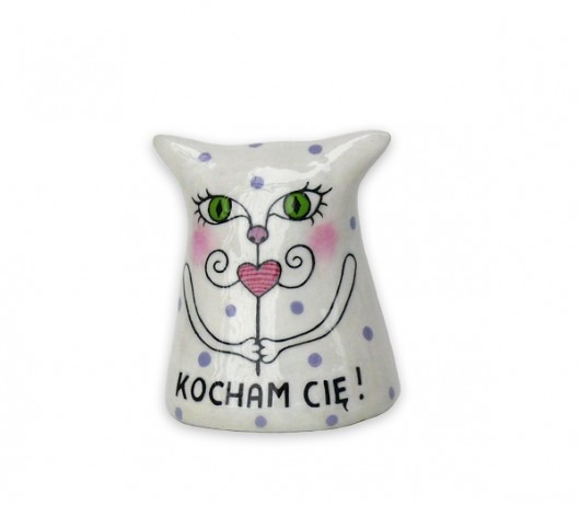 Walentynkowy kotek KOCHAM CIĘ lamarta