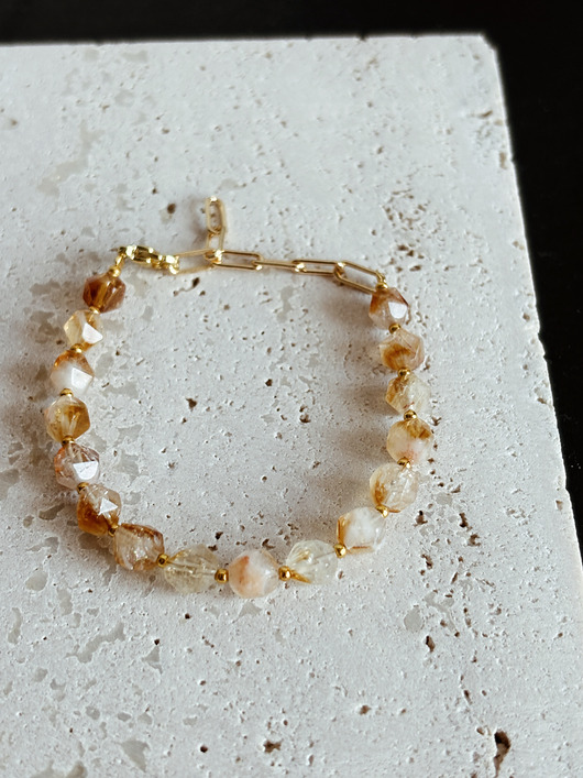 bransoletki z kamieni naturalnych Bransoletka Cytryn