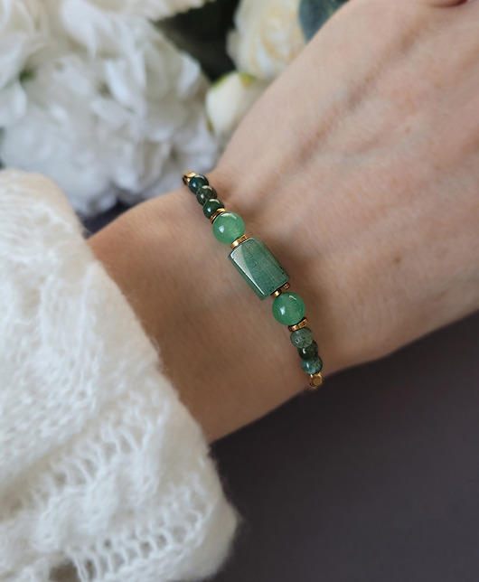 bransoletki z kamieni naturalnych Szczęście i spokój- bransoletka z Awenturynem