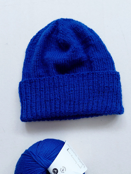 czapki damskie Na drutach "blue sky"80%merino 20%kaszmir