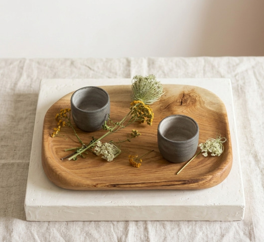 deski do krojenia i tace Dębowa Patera "Organic Edge"