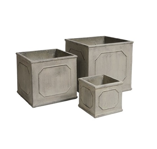 Donica, doniczka, osłonka Grigio, glina, 43 cm Home Design