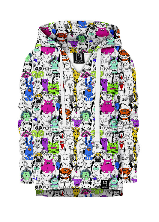 bluzy dla dziewczynki Bluza Dziewczynka DR.CROW Animal