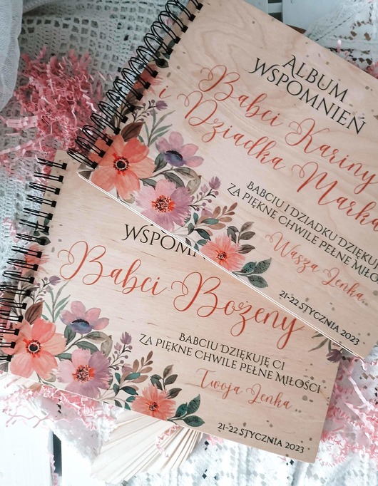 księgi gości i albumy ślubne ALBUM KWIATY podziękowania dla rodziców  księgę gości