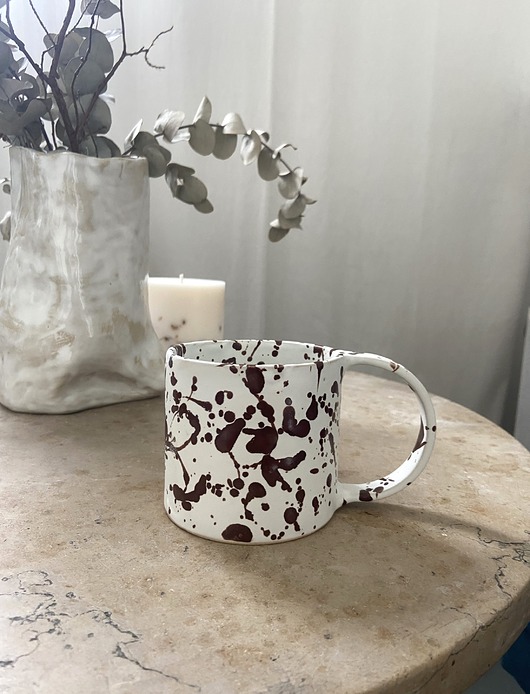 kubki Kubek z uchem BROWN SPLASH