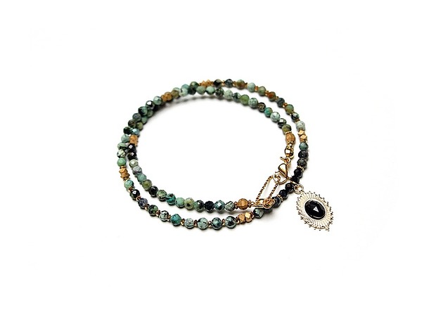 chokery Turkus vol. 14 /choker/ - Szlachetna kolekcja