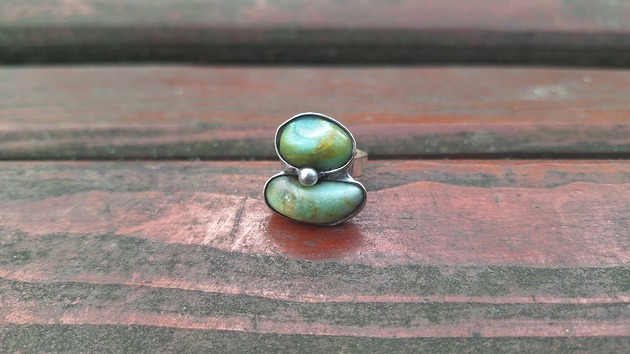 pierścionki - różne Chryzopraz - pierścionek regulowany