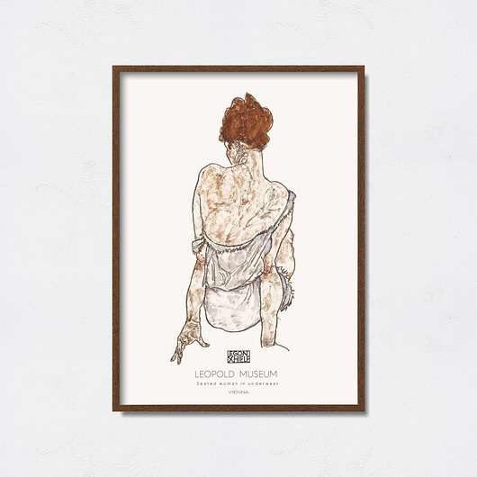 Egon Schiele plakat do wystawy Pas De LArt
