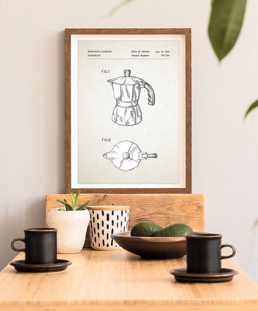 plakaty Plakat Kawiarka - patent