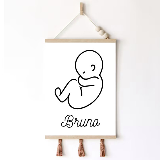plakaty Plakat metryczka imię dziecka bobas