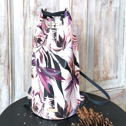 Plecak Tuba flower print PAWDECO