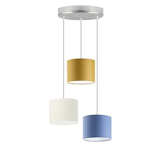lampy do pokoju dziecka Regulowana lampa wisząca 3-płomienna do pokoju dziecka PUEBLO KIDS