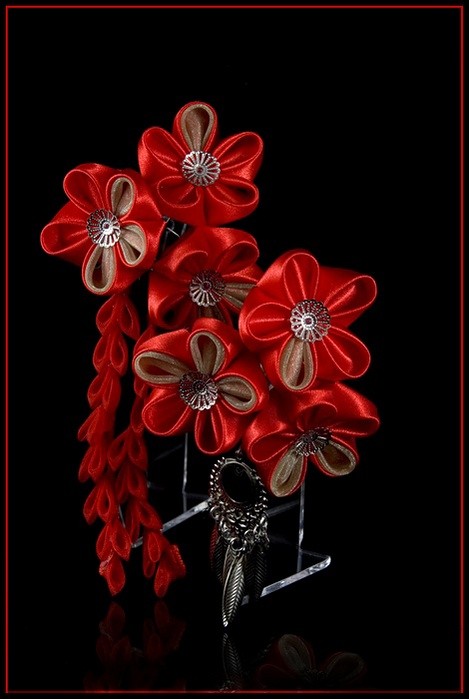 Mięta i Róża ver. &#039;Valentine&#039; HarukichiKanzashi