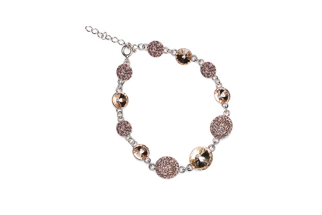 Srebrna bransoleta z kryształami marki Swarovski Alessandra unique