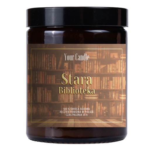 świece zapachowe ŚWIECA SOJOWA STARA BIBLIOTEKA 180 ml - YOUR CANDLE