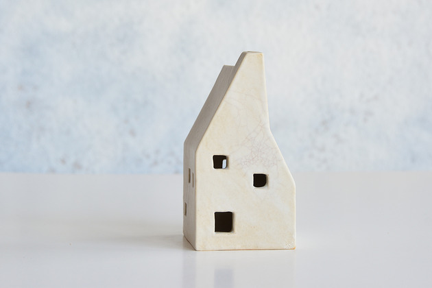 świeczniki i świece Domek ceramiczny NORWEG