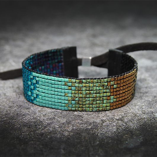 Ba - Bransoletka etniczna - beading Djenka