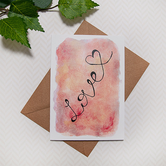Kartka Love Gosia Sendlewska