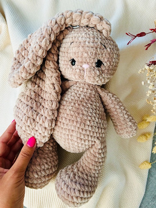 przytulanki dla niemowląt i dzieci Zajączek na szydełku