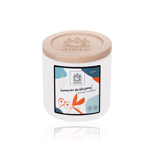 świece zapachowe Świeca na komary o zapachu lawendy i eukaliptusa 400g - Komarom dziękujemy