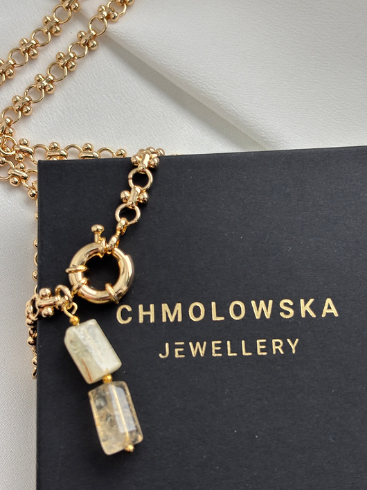 złote naszyjniki Naszyjnik łańcuszek Cytryn
