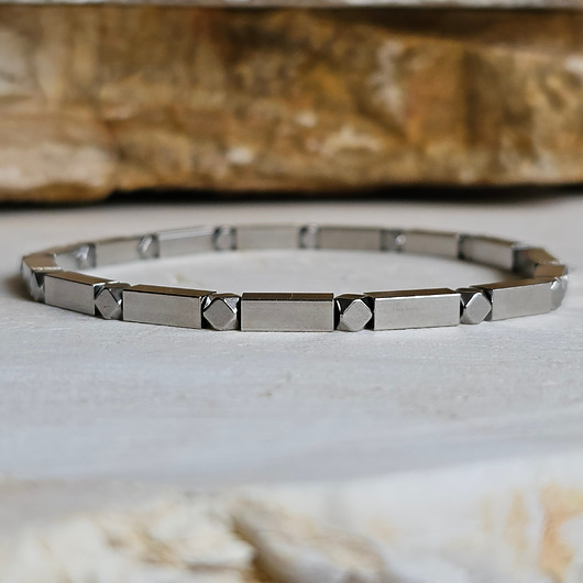 biżuteria męska Męska minimalistyczna bransoletka ze stali