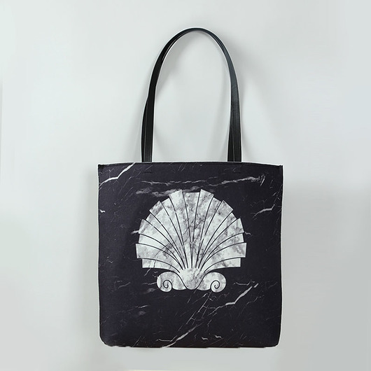 Shopper bag black marble DIAKOVIC