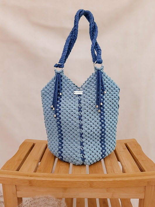 torby na ramię Torebka shopper Toolip - morska bryza