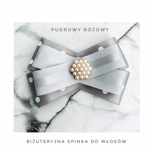 spinki i klamry do włosów Biżuteryjna spinka do włosów z perełkami New
