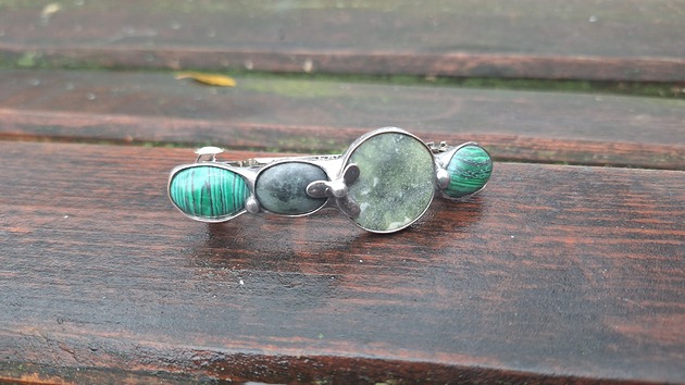 spinki i klamry do włosów Zielona - klamra do włosów