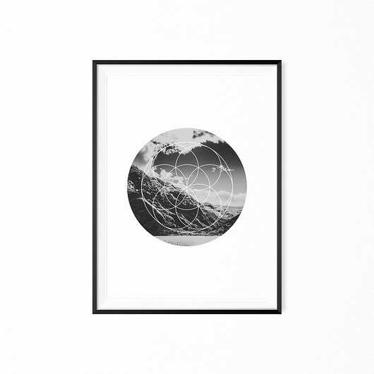 Plakat skandynawski geometryczny myscandi