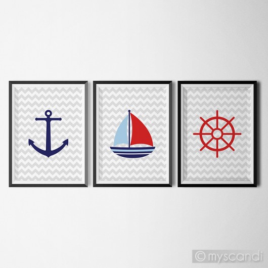 obrazy i plakaty do pokoju dziecięcego Plakaty marynistyczne