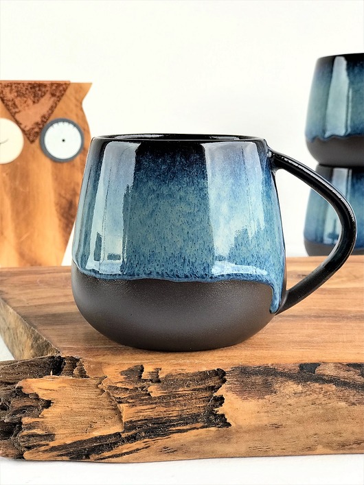 kubki Kubek Beczułka ręcznie robiony niebieski 300 ml  - Niebo