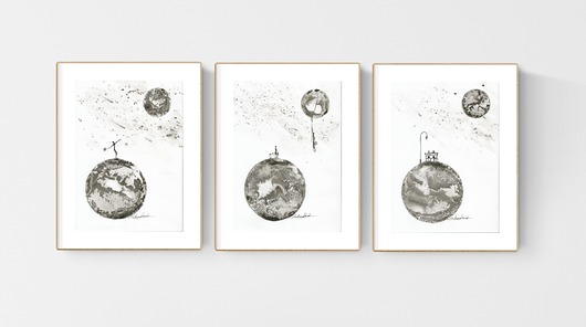 ZAMÓWIENIE zestaw 3 grafik A4 Krystyna Siwek Art