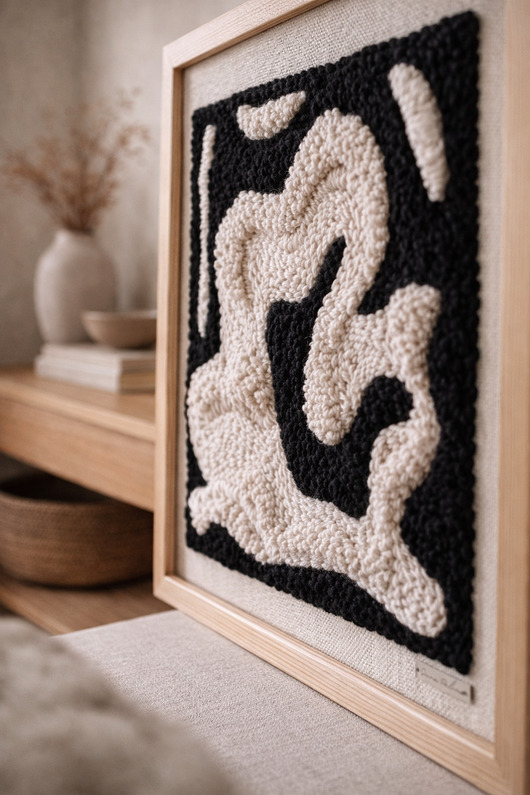 obrazy Ślad po chwili  - obraz strukturalny 40x40 cm