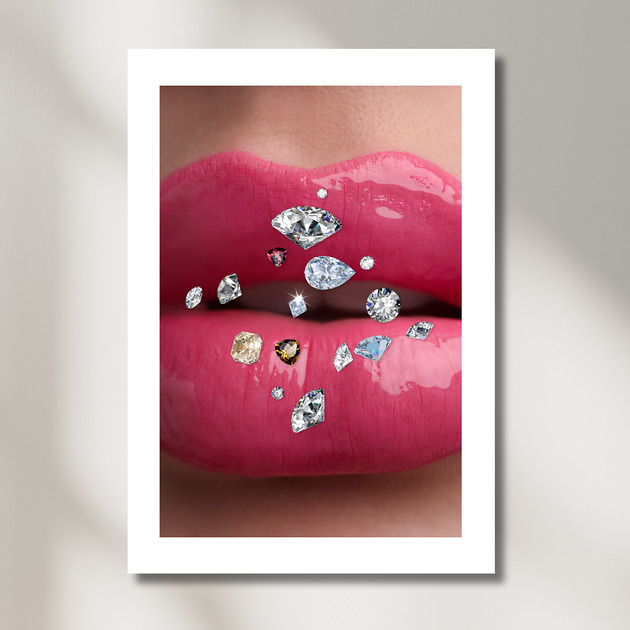 plakaty Plakat Diamond Lips