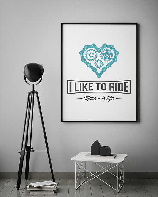 plakaty Plakat. I like to ride