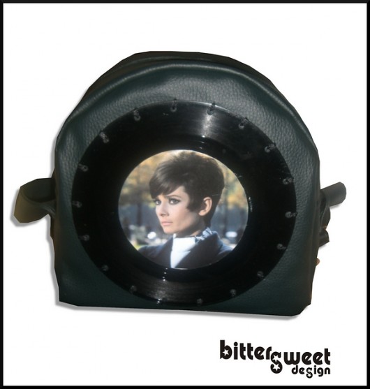 Angry Audrey - torebka z małą płyta winylową bittersweet design