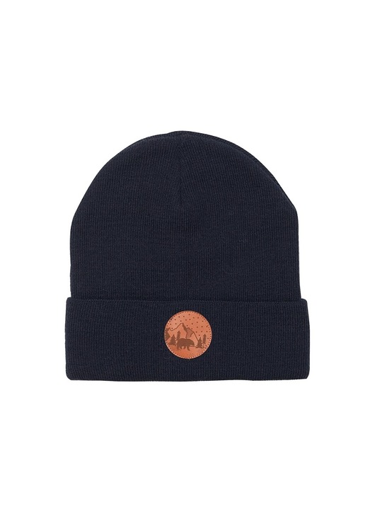 Czapka Beanie Bawełna Granat KABAK