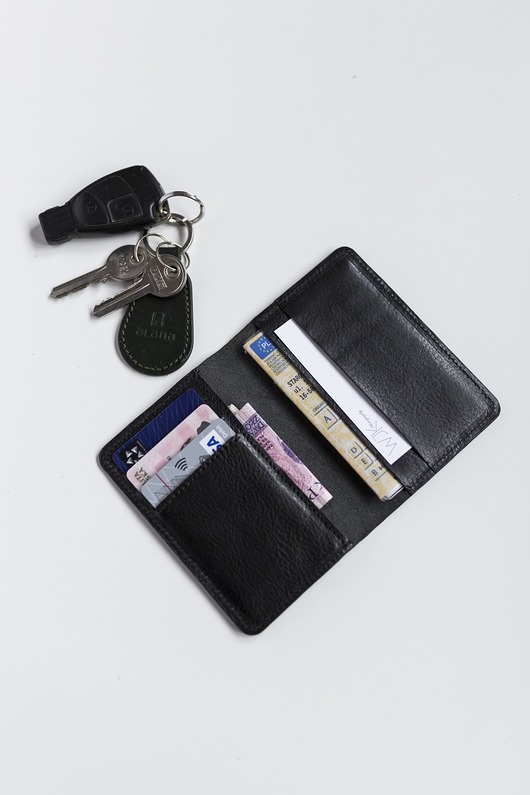 portfele damskie Portfel na dowód rejestracyjny, płaski portfel