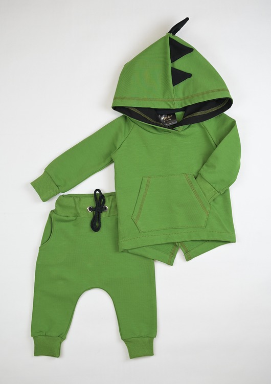 Dino Bluza zielona + spodnie May Boo