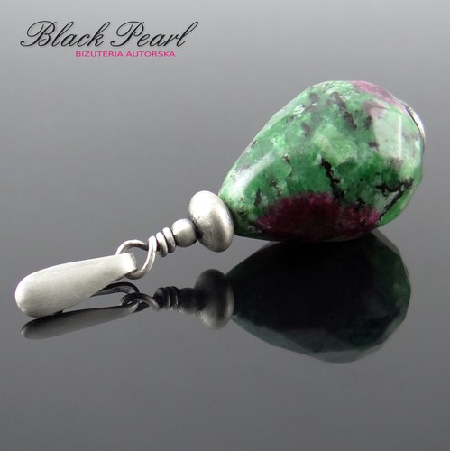Krople Zoisytu - wisior Black Pearl